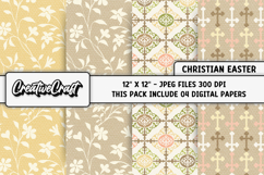 Easter Day Digital Paper, easter day background illustration Product Image 1
