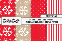 Christmas Digital Papers, christmas backgrounds designs Product Image 1