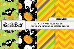 Halloween Digital Papers, scrapbooking, backgrounds designs Product Image 1