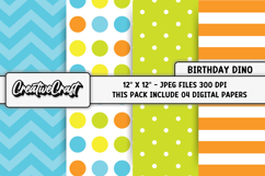 Happy Birthday Digital Papers, scrapbook backgrounds designs Product Image 1
