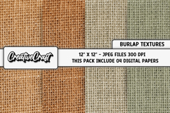 Burlap Textures Digital Papers, burlap backgrounds designs Product Image 1