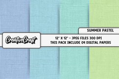 Summer Digital Paper, pastel colors digital paper scrapbook Product Image 1