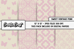 Shabby Chic digital paper, vintage scrapbook, illustration Product Image 1