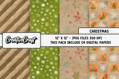 Christmas Digital Papers, christmas backgrounds designs Product Image 1