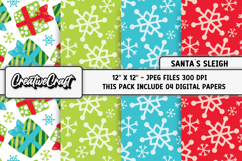 Christmas Digital Papers, christmas backgrounds designs Product Image 1