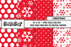 Christmas Digital Papers, christmas backgrounds designs Product Image 1