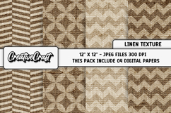 Linen Textures Digital Papers, linen backgrounds designs Product Image 1
