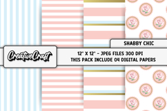 Shabby Chic digital paper, shabby chic backgrounds designs Product Image 1