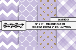 Lavender Digital Papers, purple backgrounds illustrations Product Image 1