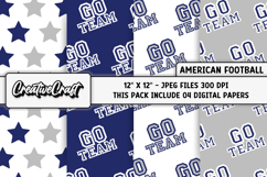 American Football Digital Papers, illustrations, backgrounds Product Image 1