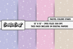 Pastel Colors Digital Paper, pastel colors background design Product Image 1