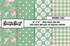 Shabby Chic digital paper, shabby chic backgrounds designs Product Image 1