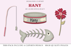 Kitty Cat Clip art, pet cat graphics, kitty illustrations Product Image 1