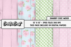 Shabby Chic digital paper, shabby chic backgrounds designs Product Image 1
