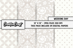 Wedding Digital Papers, wedding backgrounds illustrations Product Image 1