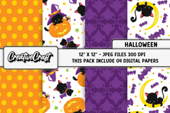 Halloween Digital Papers, scrapbooking, backgrounds designs Product Image 1