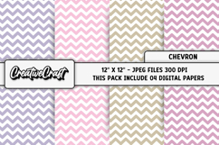Chevron Digital Papers, chevron backgrounds illustrations Product Image 1