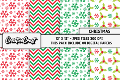 Christmas Digital Papers, christmas backgrounds designs Product Image 1