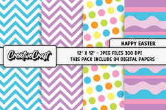 Easter Day Digital Paper, easter day background illustration Product Image 1