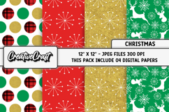 Christmas Digital Papers, christmas backgrounds designs Product Image 1
