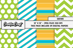Safari Digital Papers, animal print backgrounds designs Product Image 1