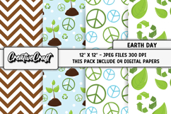 Earth Day Digital Papers, backgrounds designs, illustrations Product Image 1