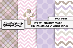 Holy Spirit Digital Papers, scrapbooking backgrounds designs Product Image 1