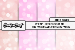 Rainbow Bokeh Digital Papers, bokeh backgrounds illustration Product Image 1