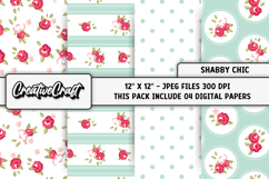 Shabby Chic digital paper, shabby chic backgrounds designs Product Image 1