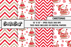 Christmas Digital Papers, christmas backgrounds designs Product Image 1