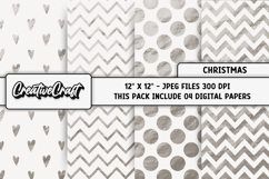 Christmas Digital Papers, scrapbooking backgrounds designs Product Image 1