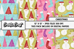 Christmas Digital Papers, christmas backgrounds designs Product Image 1