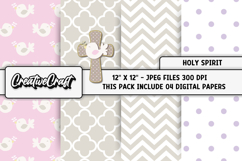 Holy Spirit Digital Papers, scrapbooking backgrounds designs Product Image 1