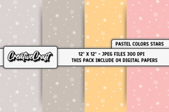 Pastel Colors Digital Paper, pastel colors background design Product Image 1