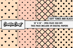 Soft Tones Digital Papers, soft tones scrapbook backgrounds Product Image 1