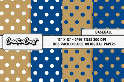 Baseball Sport Digital Paper, baseball graphic illustrations Product Image 1