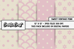 Shabby Chic digital paper, vintage scrapbook, illustration Product Image 1