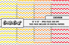 Chevron Digital Papers, chevron backgrounds illustrations Product Image 1
