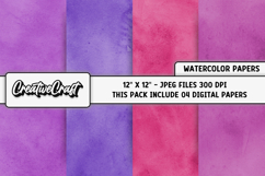 Watercolor Colors Digital Paper, watercolor illustration Product Image 1