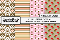 Easter Day Digital Paper, easter day background illustration Product Image 1