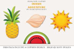 Ocean Adventure png clipart, princess clipart illustration Product Image 1