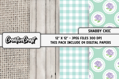 Shabby Chic digital paper, shabby chic backgrounds designs Product Image 1