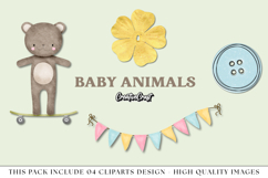 Baby Animals png clipart, baby graphics, animal illustration Product Image 1