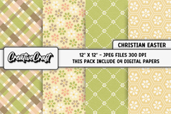 Easter Day Digital Paper, easter day background illustration Product Image 1