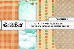 Christmas Digital Papers, christmas backgrounds designs Product Image 1