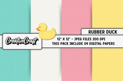 Rubber Duck Digital Paper, baby graphics, baby illustrations Product Image 1