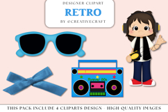 Retro 80s png clipart, retro 80s illustration, 80s graphics Product Image 1