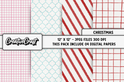 Christmas Digital Papers, christmas backgrounds designs Product Image 1