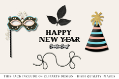 New Year png Clipart - Party, Balloons &amp; Fireworks Product Image 1