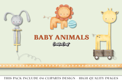 Baby Animals png clipart, baby graphics, animal illustration Product Image 1